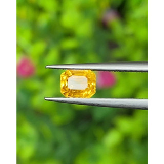 พลอย บุษราคัม Yellow Sapphire 0.93 กะรัต (Cts.)