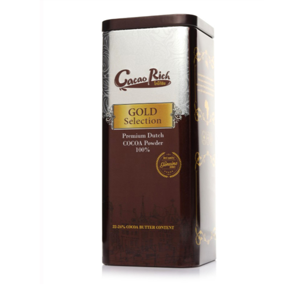 Cacao Rich Gold Selection Premium Dutch Cocoa Powder 400g.โกโก้ริชโกโก้ชนิดผง อาหาร  เครื่องดื่มช็อค