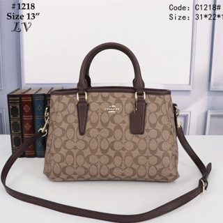 รุ่นยอดฮิต กระเป๋าถือ สะพายข้าง Coach โค้ช ใบใหญ่ ขนาด 13 นิ้ว