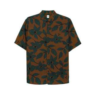 TAKEO KIKUCHI เสื้อเชิ้ต FLORAL PRINT SS SHIRT