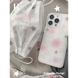 unt💗⭐️เคสลายดาว เคสซิลิโคนขอบใส