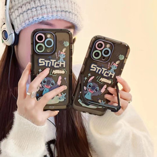 ✨ส่งของขวัญ✨เคสไอโฟน 14 Pro Max 13 12 11 เคส for เคสไอโฟน11 การ์ตูน พร้อมขาตั้ง พกง่ายๆ การป้องกันการตก Case