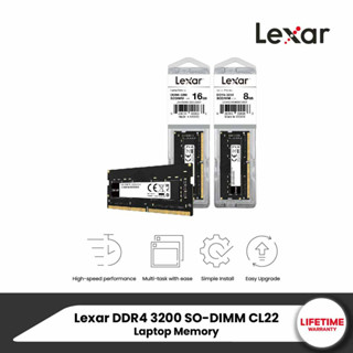 Lexar DDR4 3200 SO-DIMM, CL22 Laptop Memory (แรมสำหรับโน๊ตบุ๊ค)