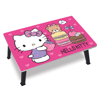 โต๊ะญี่ปุ่นพับได้ ขนาด 40x60 ซม. รวมลายการ์ตูน คิตตี้ Hello Kitty แถมฟรี! 🎉ลูกบอลชายหาด