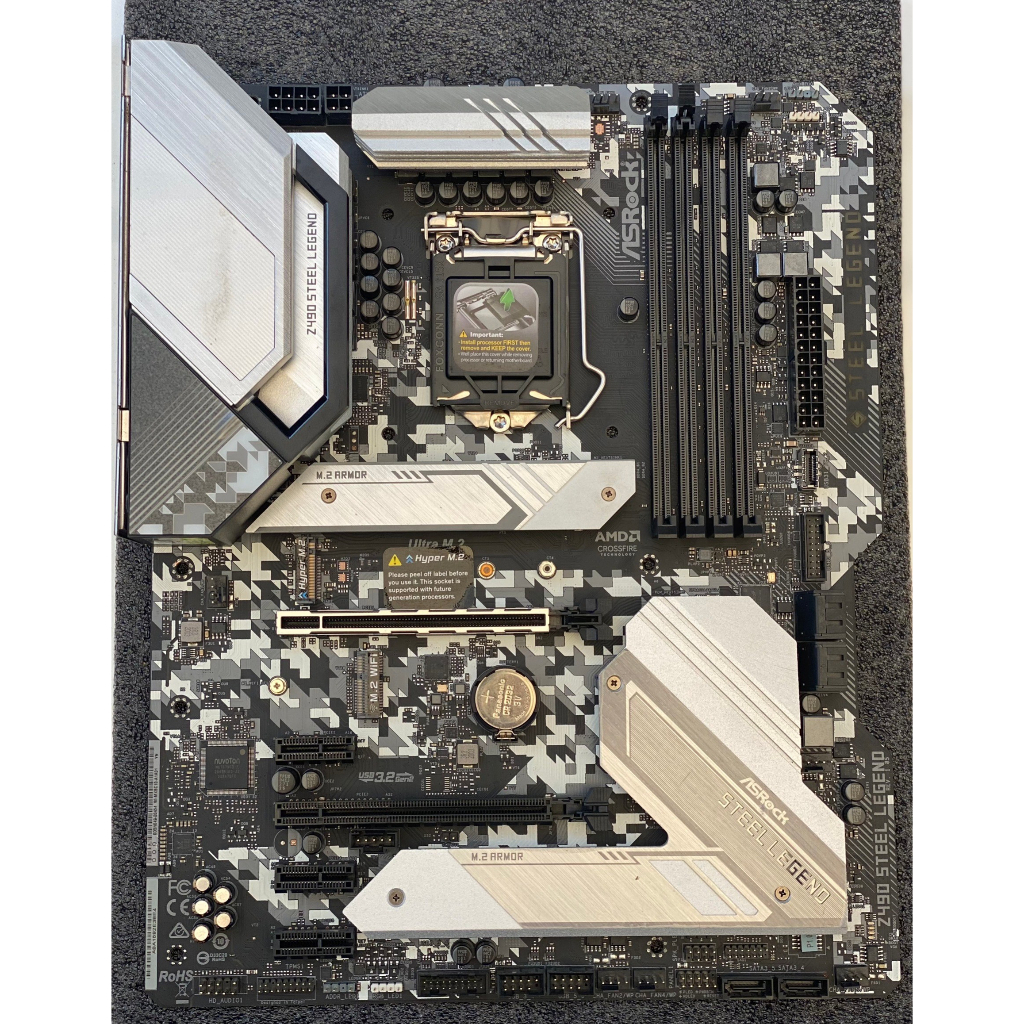 MAINBOARD (เมนบอร์ด) 1200 ASROCK Z490 STEEL LEGEND ประกัน JIB ถึง 07/2023 ไม่มีกล่อง