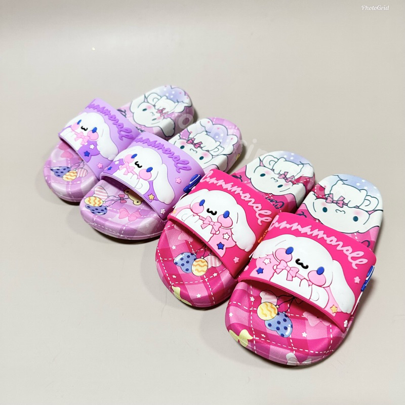 ส่งจากไทย🍭รองเท้าแตะเด็กผู้หญิง ลายCinnamoroll  kuromi💜พื้นนิ่ม #ML02 - รูปที่ 2