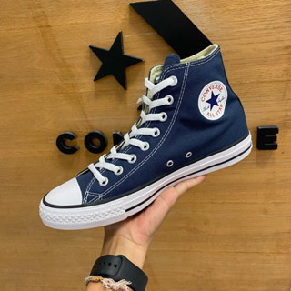 Converse all star💯%คอนเวิร์สหุ้มข้อสีกรมแถมกล่อง