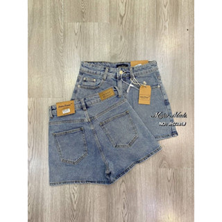 High waist jeans short กางเกงยันส์ขาสั้น