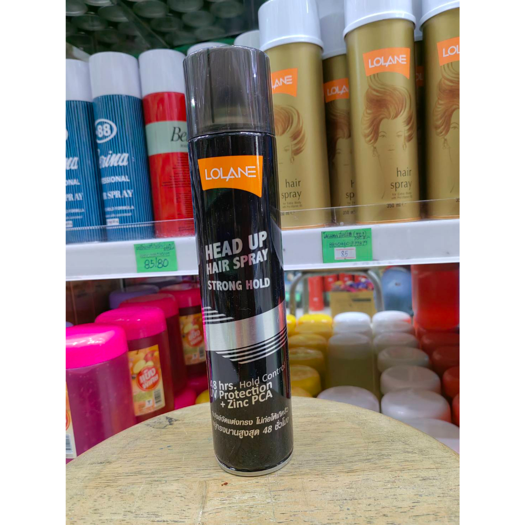 สเปรย์ lolane head up hair spray ( กระป๋องดำ )  ปริมาณ 300 มล.