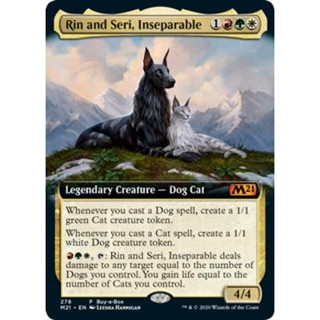 Rin and Seri, Inseparable การ์ด Magic The Gathering ของแท้ จากชุด (Buy-a-Box Foil)