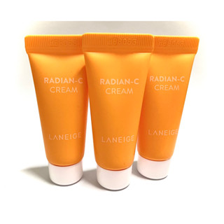 3หลอดExp.2025(แถม!!มาส์กหน้า89฿) LANEIGE Radian-C Cream 7 ml. ลาเนจ ครีมบำรุงผิวหน้า ลดฝ้าจุดด่างดำ เซรั่ม serum lotion