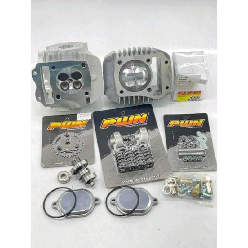 ชุด125iปลาวาฬLED/msxลูก59LHKสลัก13มิล4วาวปลอกสูบยาวรองรับปะเก็นได้ถึง15มิลใส่แคร้งเดิมได้เลยไม่ต้องข