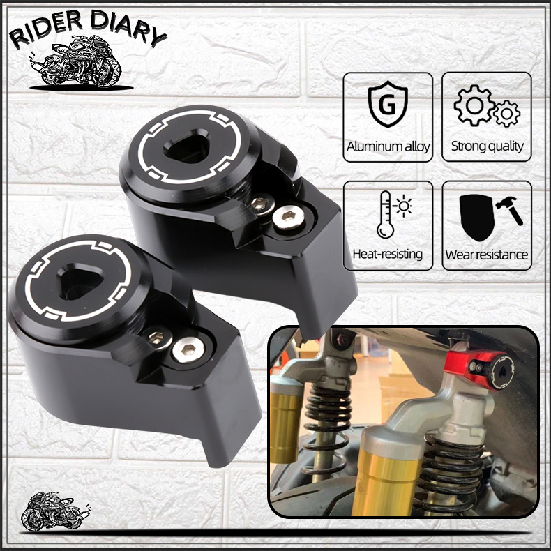 น็อตโช๊คหลัง ฝาครอบน็อตโช็คหลัง RACINGPOWER FORZA350 300 XMAX300 AEROX155 ADV150 X-ADV NMAX155 กันขโ