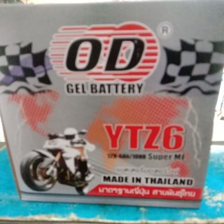 แบตรี12/6YTZ6ใส่กับรถPCX