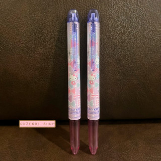 ปลอกปากกา Pilot Hi-Tec-C Coleto ใส่หมึกได้ 3 ไส้ ลาย Hello Kitty Ribbon สีม่วงชมพู