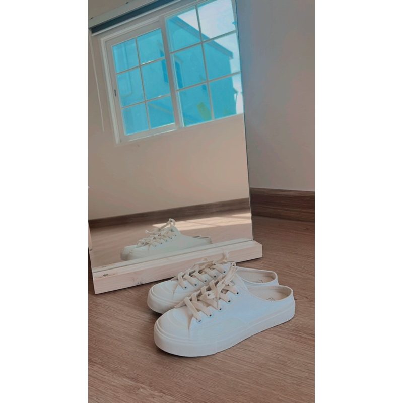 [พร้อมส่งจาก🇹🇭]รองเท้าผ้าใบเปิดส้น มี s.35-40