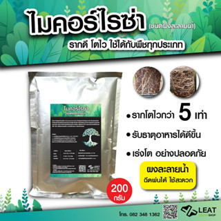 ไมคอร์ไรซ่า เร่งราก ชนิดผง ละลายน้ำ ฉีดพ่นสะดวก รากโตไว โตดีกว่า 5 เท่า (Mycorrhiza) ขนาด 200 กรัม