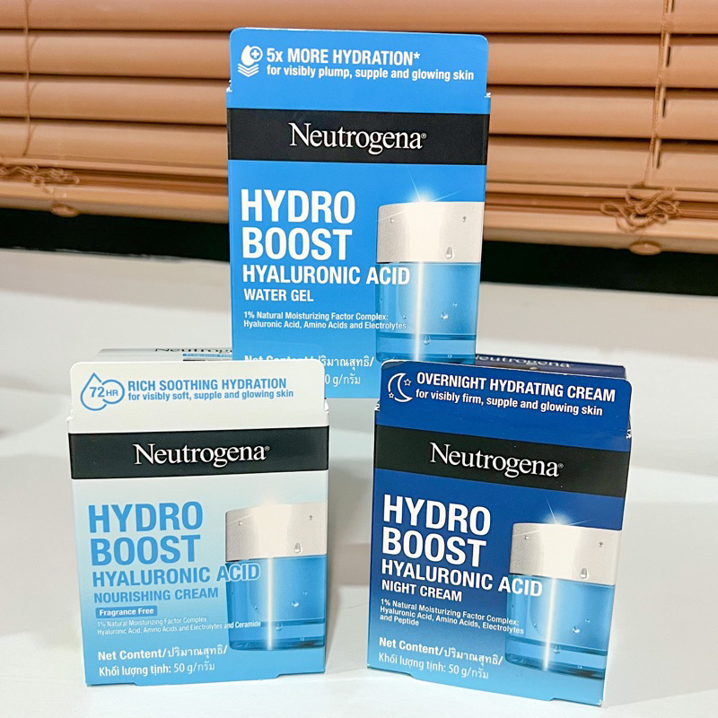 มีโค้ด 30% วีดีโอ นูโทรจินา เจลซ่อมผิว ไฮโดร บูสท์ 50g แพ็คเกจใหม่ หมดอายุปี2026 Neutrogena Hydro Boost