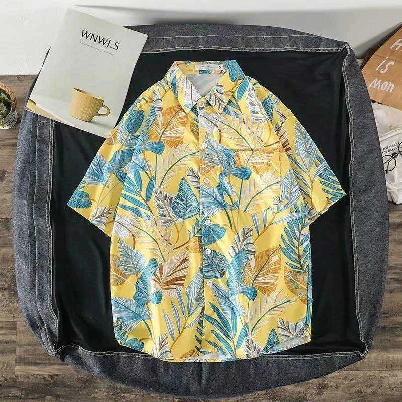 เสื้อฮาวายแขนสั้นคอปก ลายดอก ผ้านิ่ม thumbnail 3
