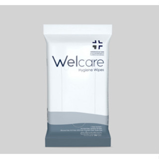 [20แผ่น/ซอง] Welcare Hygiene wipes ทิชชู่เปียก ทิชชู่ทำความสะอาดผิว สูตรไฮจีนไวพส์ wet tissue