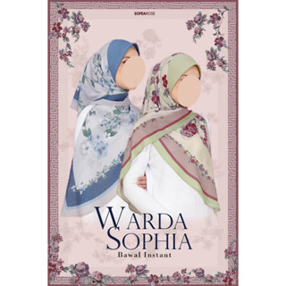 ผ้าคลุม ฮิญาบเหลี่ยมมีทรง (ฮิญาบสวมสำเร็จแบบผ่าหน้า) WARDA SOPHIA BAWAL INSTANT SERIES by Sofearose