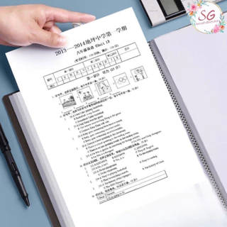M534แฟ้มกระดาษA4 มี4สี 3แบบ สําหรับใส่เอกสาร ใบเสร็จ กระดาษทดสอบ เครื่องเขียน แฟ้มใส่เอกสาร