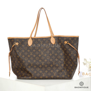 LOUIS VUITTON NEVERFULL GM EBENE MONOGRAM CANVAS GHW