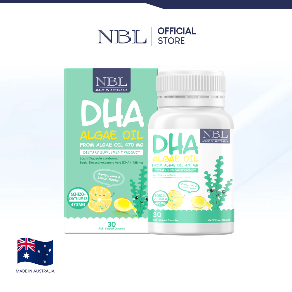 NBL DHA Algae Oil from Algae Oil 470 mg (30 Capsules)