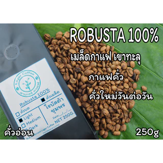 เมล็ดกาแฟคั่ว Robusta100% เขาทะลุ จ.ชุมพร 250g