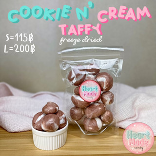 Freeze Dried Cookie N’ Cream Taffy(คุกกี้แอนด์ครีม)|HearMadeCandy