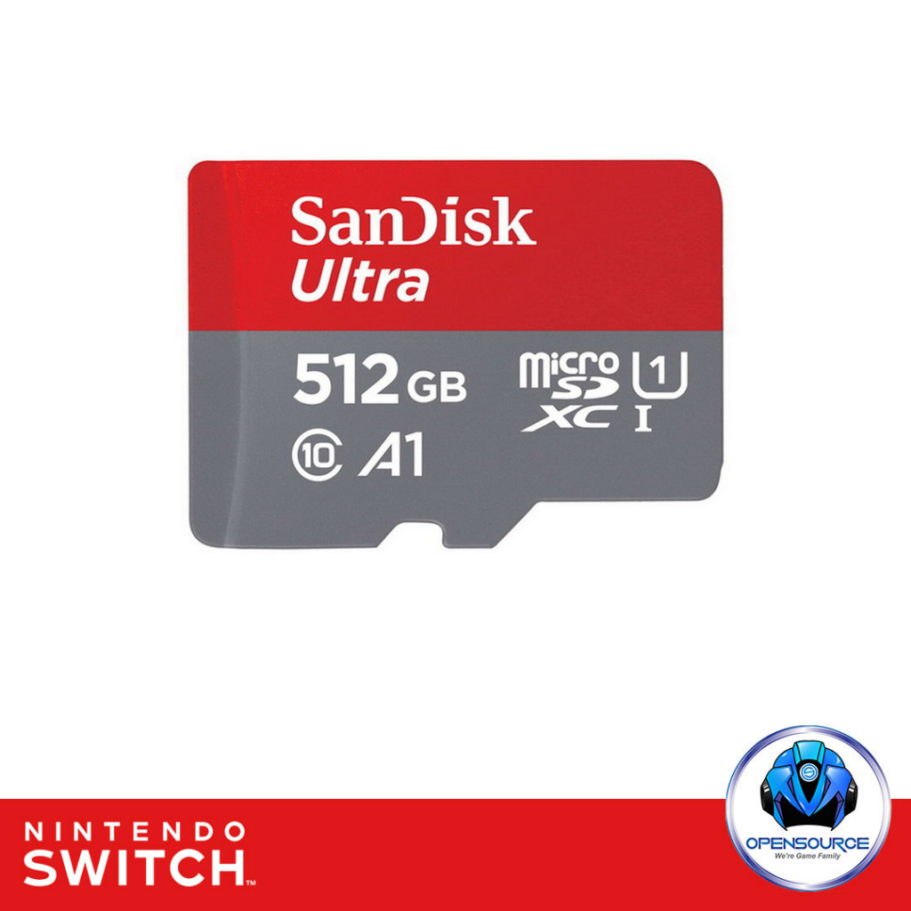 [พร้อมส่ง]Sandisk: microSDXC Card 512GB (Synex Warranty) for Nintendo Switch & Steam Deck