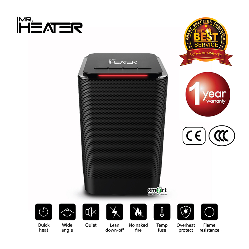 Mr.Heater พัดลมทำความร้อน ฮีทเตอร์ไฟฟ้า รุ่น DH-QN02 (สีดำ)