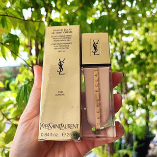 แท้ทั้งร้าน !! แบ่งขายรองพื้นผิววาวYSLรุ่นใหม่ YSL TOUCHE ECLAT LE TEINT CREME FOUNDATION