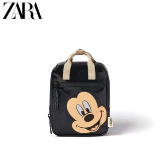 กระเป๋าเป้ Zara สีดำ ลายมิกกี้เมาส์ รุ่น Micky and Feiend สวยน่ารักสุดๆ จุของได้เยอะมาก