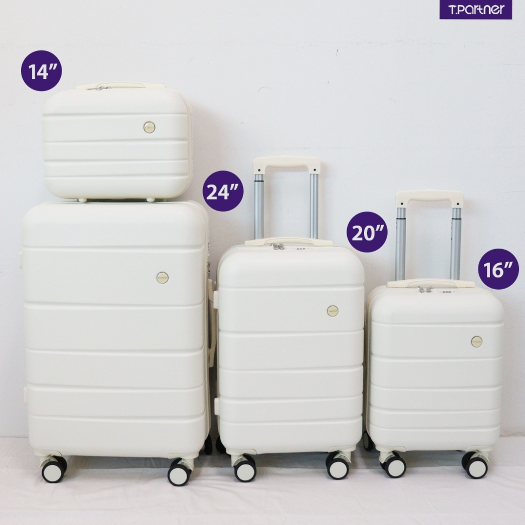 Tpartner แท้ (ประกัน1ปี) กระเป๋าเดินทางล้อลาก Eco เฟรมซิป หรูไม่แพง ดีไซนเรียบง่าย กระทัดรัดคล่องตัว