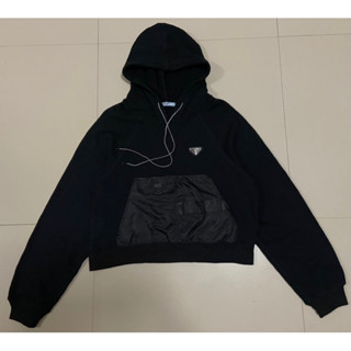 เสื้อฮู้ดดี้แขนยาว prada