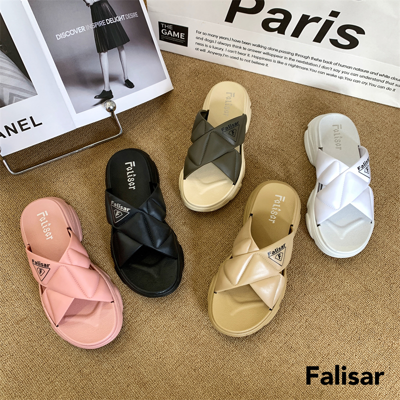 Falisar รองเท้าเเฟชั่นแบบสวมเสริมส้นรุ่น 001-2