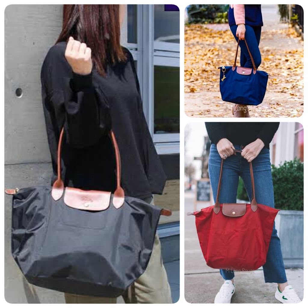 แท้ 100% Longchamp le Pliage รุ่น Classic ไซส์ M หูยาว