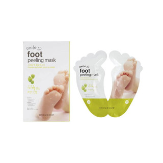 มาส์กถุงเท้าผลัดเซลล์ผิวบริเวณเท้า The Face Shop Smile Foot Peeling