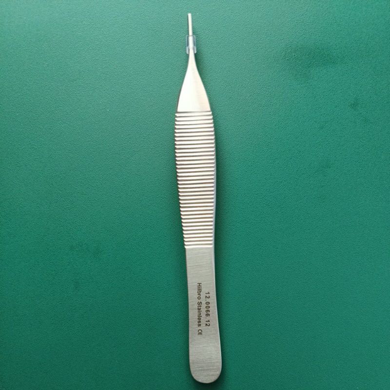 Hilbro12.0066.12 ADSON BRAIN FORCEP SERRATED 12cm ปากคีบไม่เขี้ยว ปากคีบขนาดเล็ก ปากคีบแอดสัน ที่คีบ