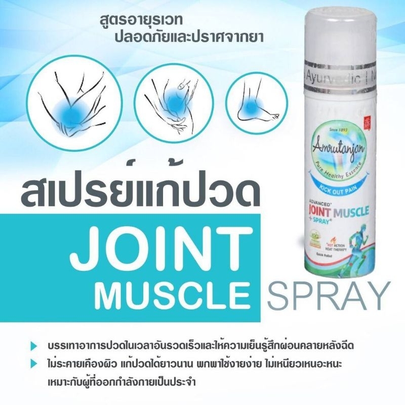 Joint-Muscle Spray 30 ml สเปรย์แก้ปวดกล้ามเนื้อตา