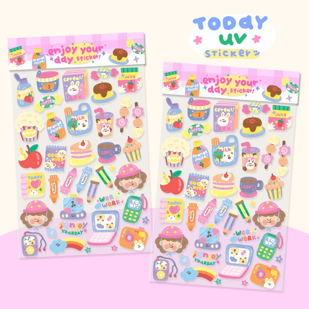 🍐enjoy your day UV sticker🍅