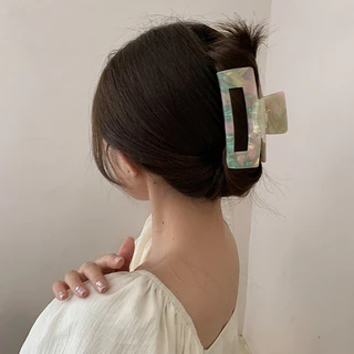 Mermaid Clip กิ๊บเปลือกหอย สไตส์หรูหรา ขนาดใหญ่ 10.5cm เล่นแสงสวย มีกลิทเตอร์เปลือกหอยแวววาว กิ๊บติดผม กิ๊บหนีบผม