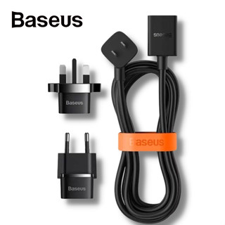 Baseus รางปลั๊กไฟ ขนาดเล็ก 12A รองรับกําลังไฟ 2500W ชาร์จเร็ว PowerCombo mini PowerStrip 1AC