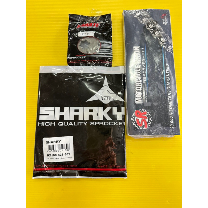 โซ่สเตอร์ rxs rxk yl2 rx100 428-112-14-36t ราคาต่อชุด