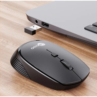 WIRELESS MOUSE LECOO (WS202) BLACK BY LENOVO  เมาส์ไร้สาย