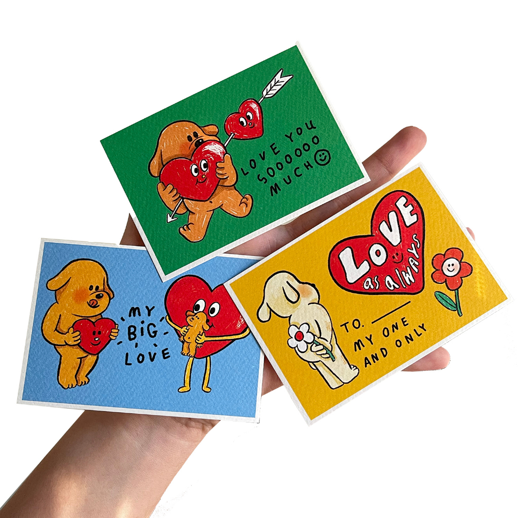 ssktmmee - tiny card (love you) โปสการ์ดไซส์จิ๋ว