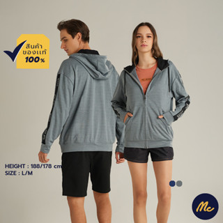 Mc Jeans เสื้อกันหนาว ฮู้ดดี้ Unisex สีกรมท่า สีเทา MJHP178