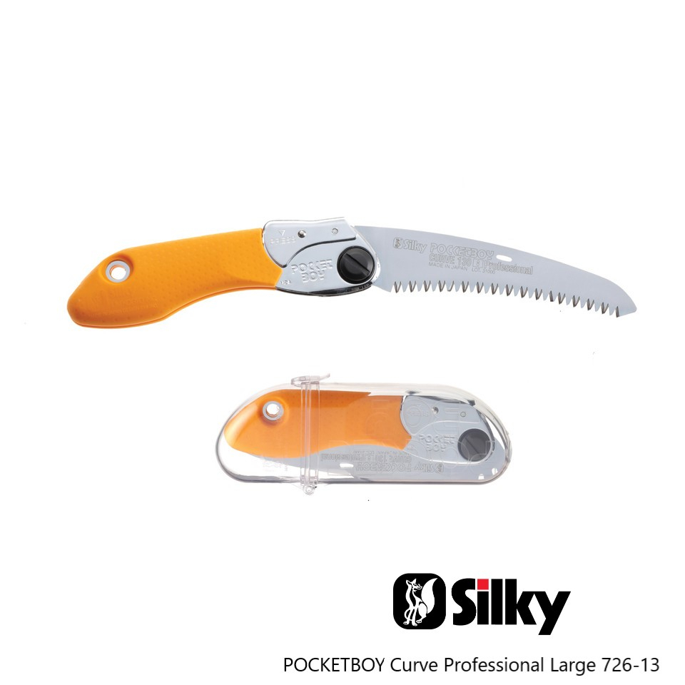 SILKY เลื่อยพับแบบโค้ง POCKETBOY Curve Professional Large 726-13,726-17 ฟันเลื่อย 130/170 มม.