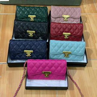 กระเป๋าสะพายข้าง ชาเนล 8นิ้ว มีหลายสี กระเป๋าสะพายข้างผู้หญิง #สินค้าพร้อมกล่อง ถุงผ้า การ์ด